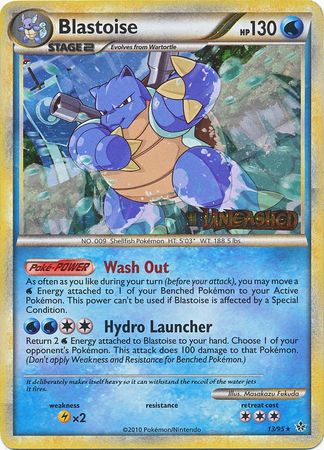 Blastoise (13/95) (Prerelease Promo) [HeartGold & SoulSilver: Black Star Promos] | RetroPlay Games