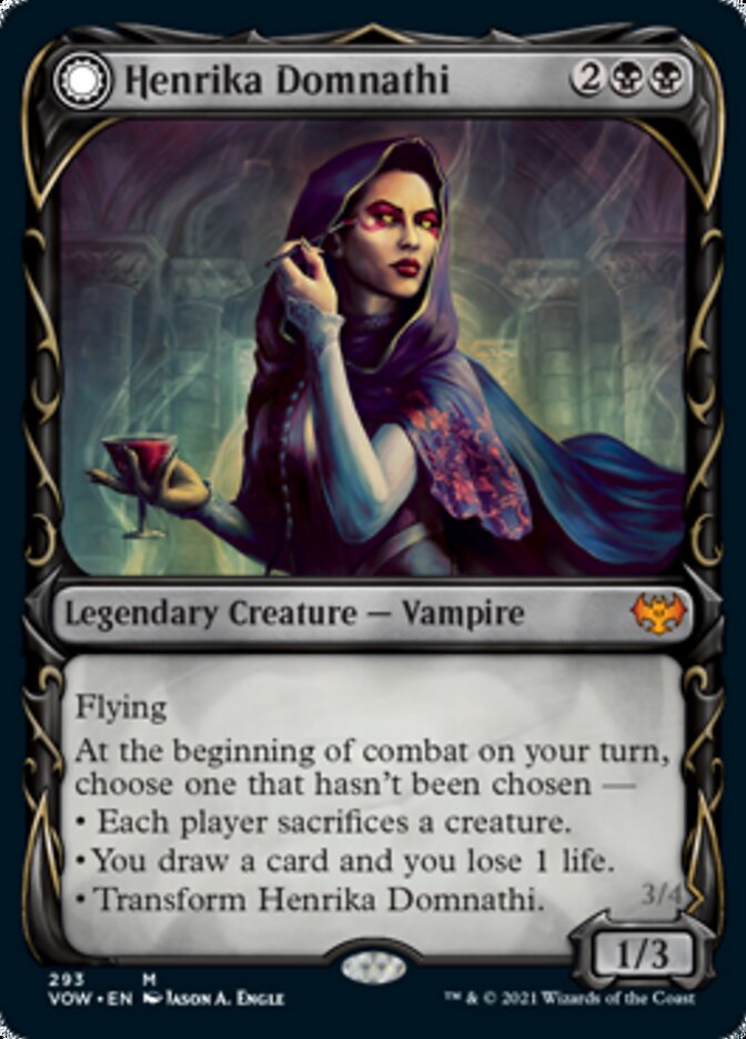 Henrika Domnathi // Henrika, Infernal Seer (Showcase Fang Frame) [Innistrad: Crimson Vow] | RetroPlay Games