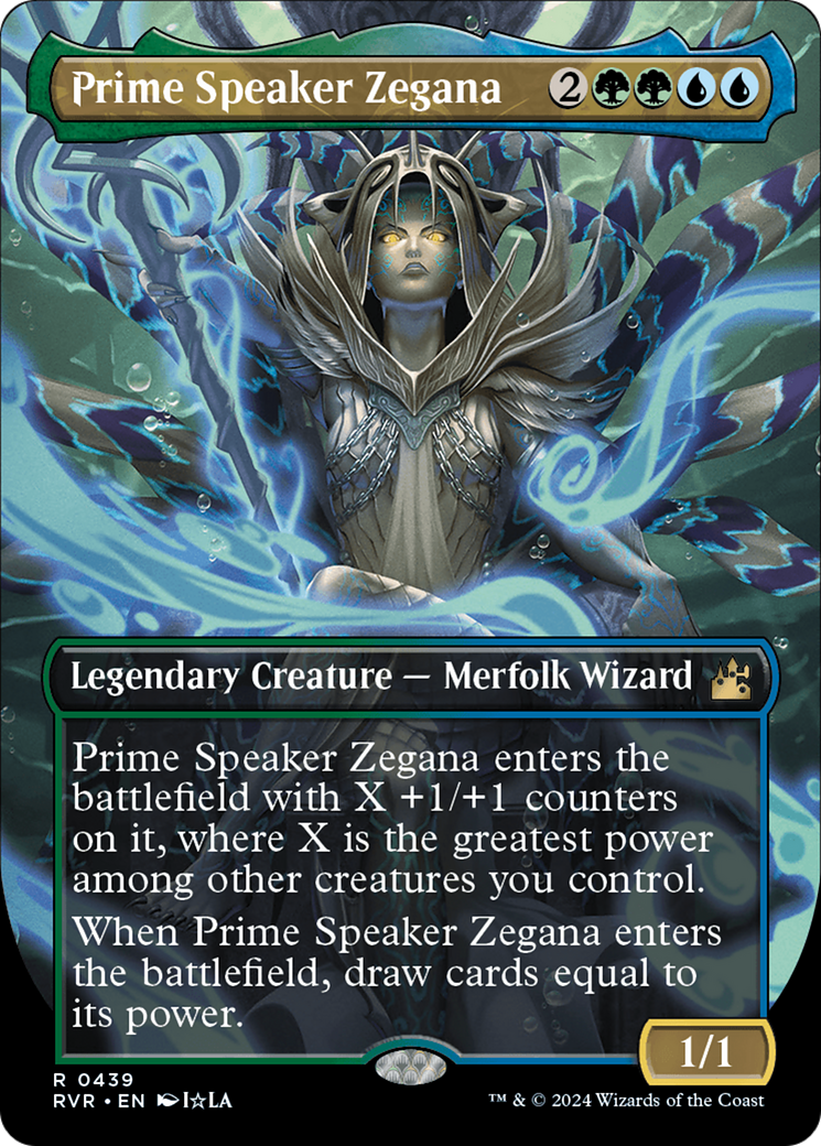 Prime Speaker Zegana (Anime Borderless) [Ravnica Remastered] | RetroPlay Games