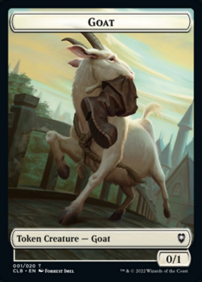 Treasure // Goat Double-sided Token [Commander Legends: Battle for Baldur's Gate Tokens] | RetroPlay Games