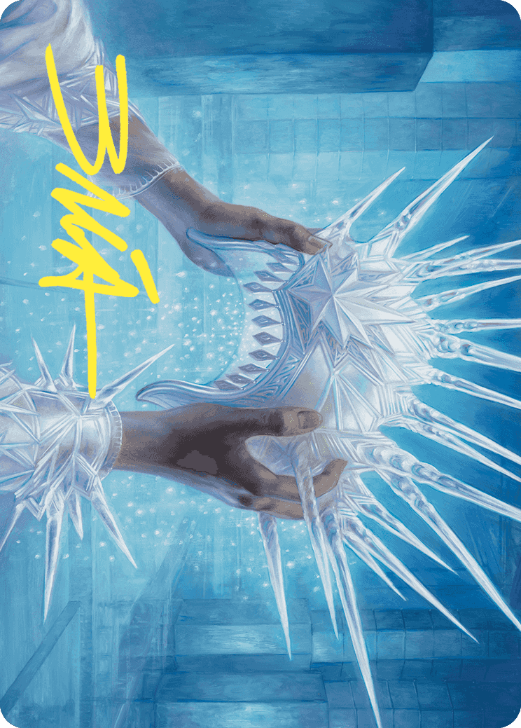 Hylda's Crown of Winter Art Card (Gold-Stamped Signature) [Wilds of Eldraine Art Series] | RetroPlay Games