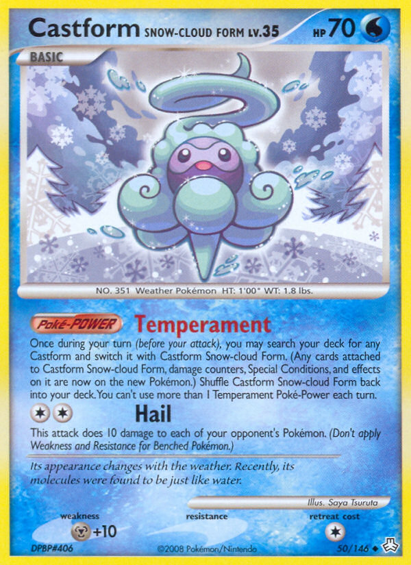 Castform Snow-cloud Form (50/146) [Diamond & Pearl: Legends Awakened] | RetroPlay Games