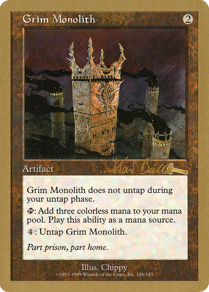 Grim Monolith (Kai Budde) [World Championship Decks 1999] | RetroPlay Games