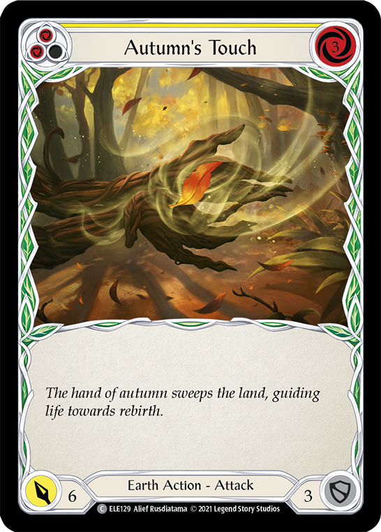 Autumn's Touch (Yellow) [ELE129] (Tales of Aria)  1st Edition Rainbow Foil | RetroPlay Games