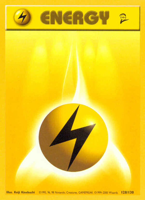 Lightning Energy (128/130) [Base Set 2] | RetroPlay Games