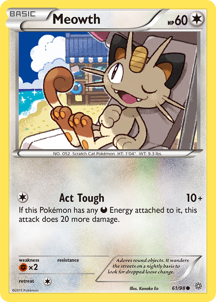 Meowth (61/98) [XY: Ancient Origins] | RetroPlay Games