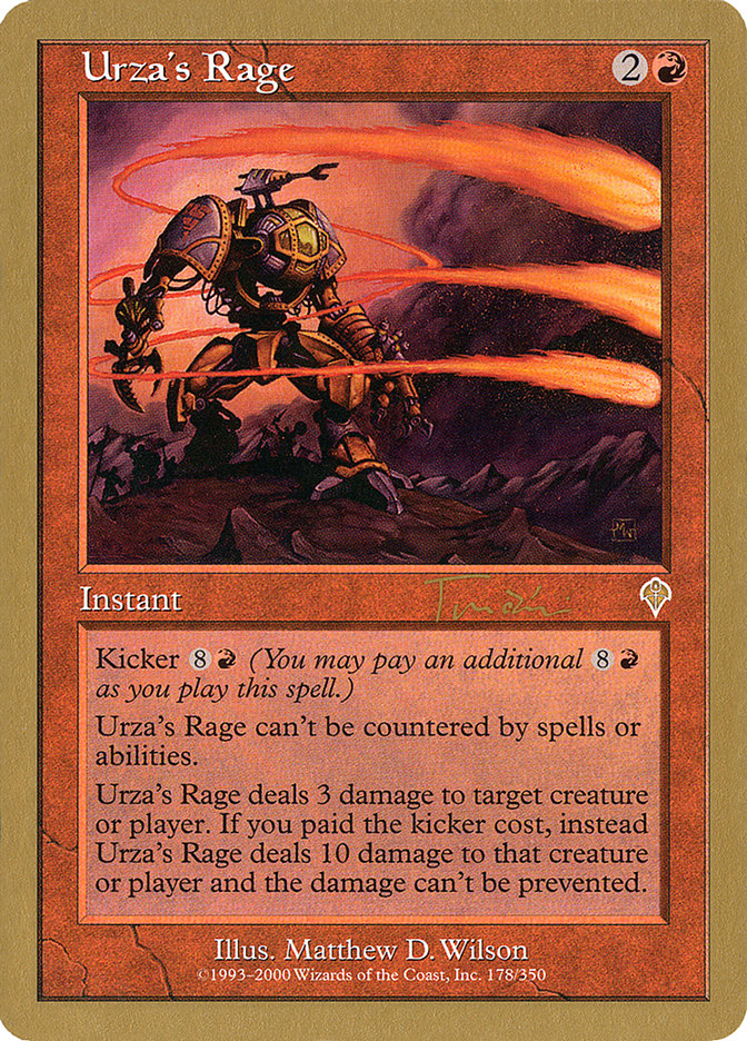 Urza's Rage (Jan Tomcani) [World Championship Decks 2001] | RetroPlay Games