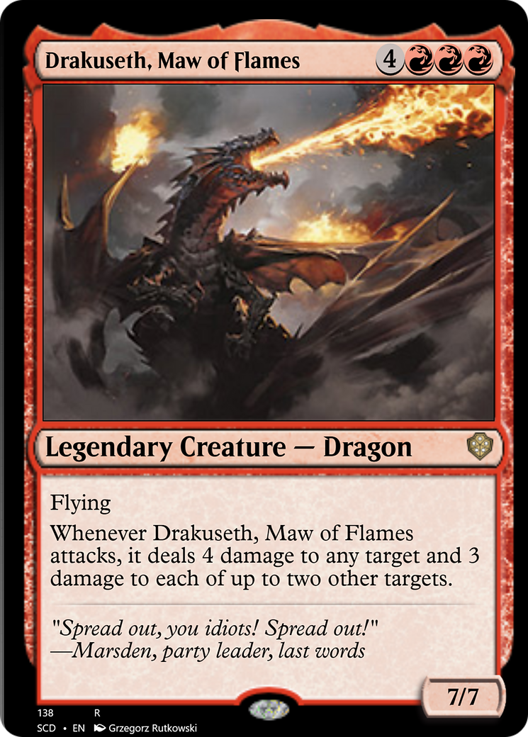 Drakuseth, Maw of Flames [Starter Commander Decks] | RetroPlay Games