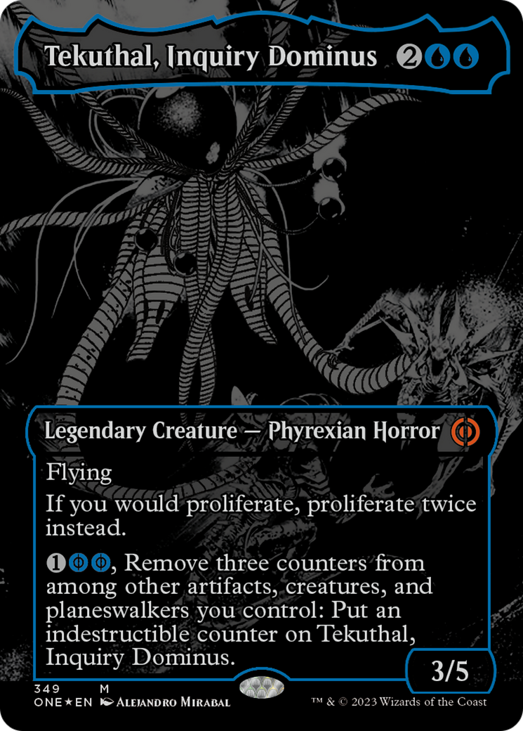 Tekuthal, Inquiry Dominus (Oil Slick Raised Foil) [Phyrexia: All Will Be One] | RetroPlay Games