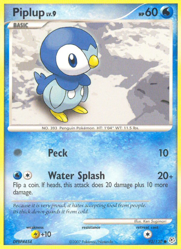 Piplup (93/130) [Diamond & Pearl: Base Set] | RetroPlay Games