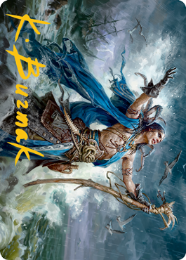 Lier, Disciple of the Drowned Art Card (Gold-Stamped Signature) [Innistrad: Midnight Hunt Art Series] | RetroPlay Games