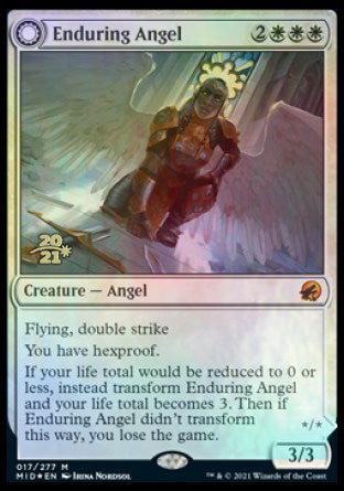 Enduring Angel // Angelic Enforcer [Innistrad: Midnight Hunt Prerelease Promos] | RetroPlay Games