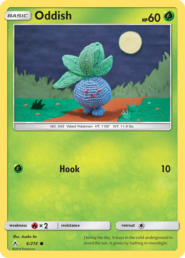 Oddish (6/214) [Sun & Moon: Unbroken Bonds] | RetroPlay Games