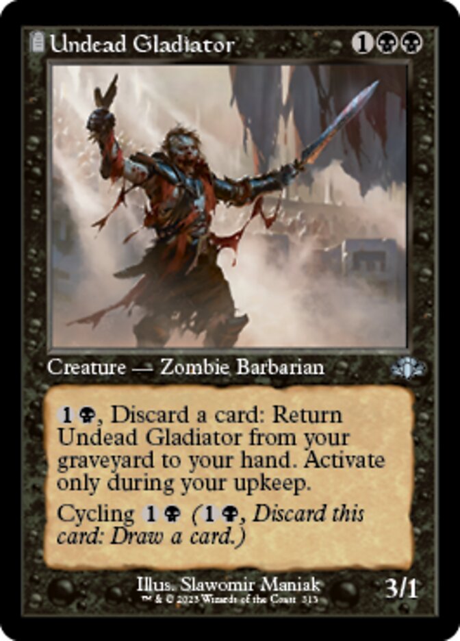 Undead Gladiator (Retro) [Dominaria Remastered] | RetroPlay Games