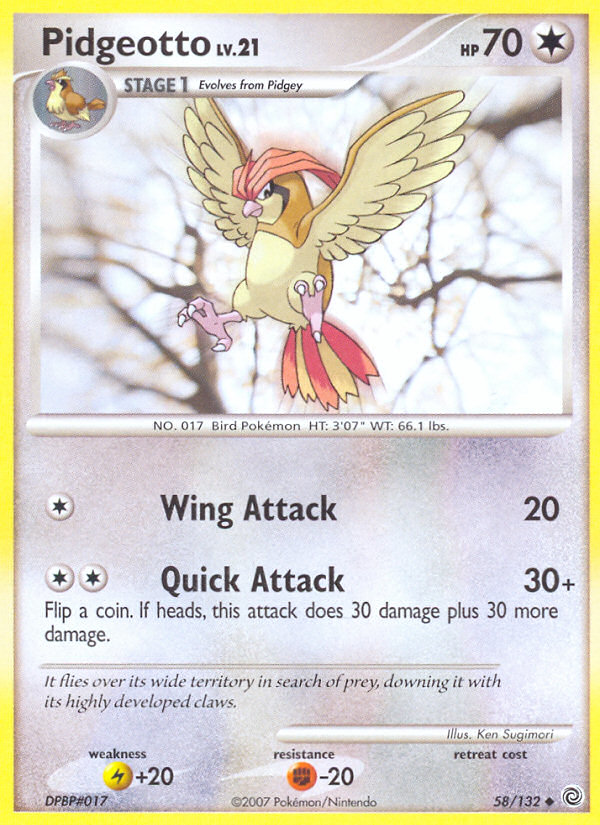 Pidgeotto (58/132) [Diamond & Pearl: Secret Wonders] | RetroPlay Games