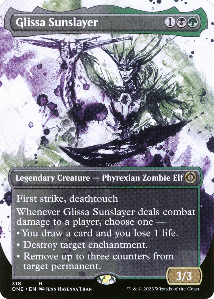 Glissa Sunslayer (Borderless Ichor) [Phyrexia: All Will Be One] | RetroPlay Games