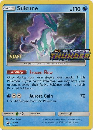 Suicune (SM149) (Staff Prerelease Promo) [Sun & Moon: Black Star Promos] | RetroPlay Games