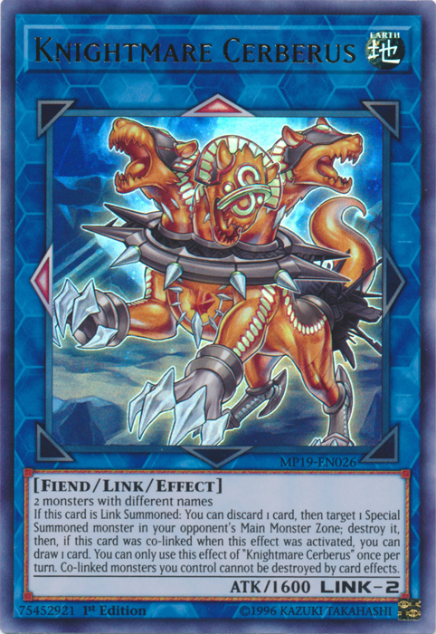 Knightmare Cerberus [MP19-EN026] Ultra Rare | RetroPlay Games