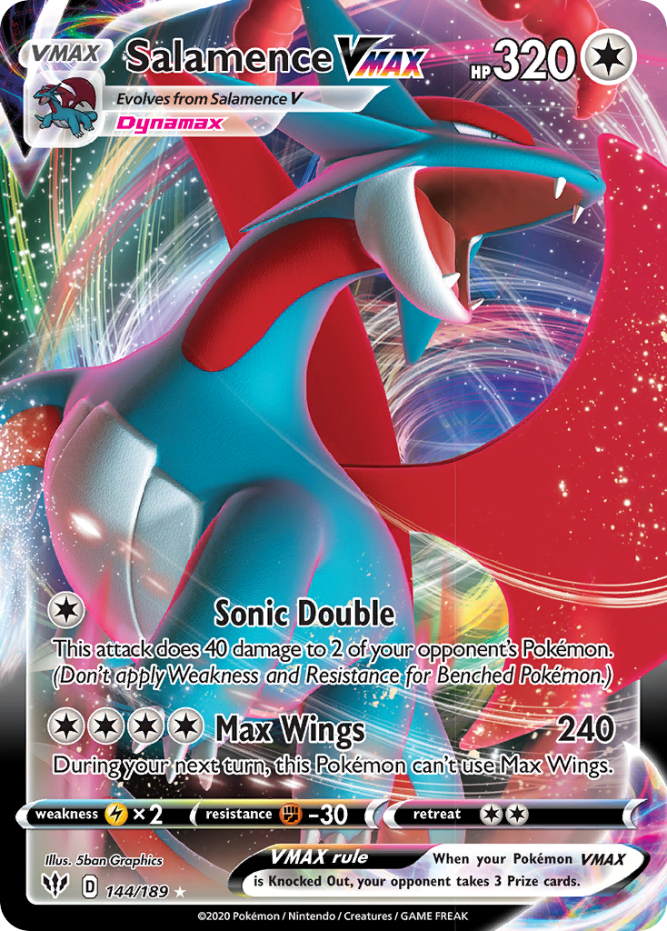 Salamence VMAX (144/189) [Sword & Shield: Darkness Ablaze] | RetroPlay Games