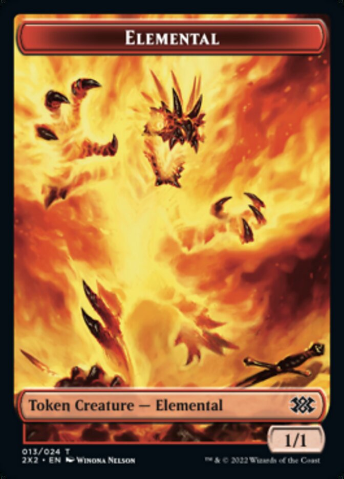 Elemental // Spirit Double-sided Token [Double Masters 2022 Tokens] | RetroPlay Games