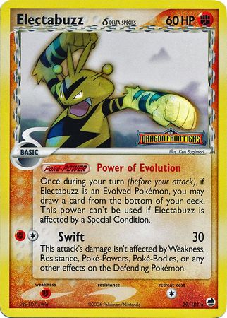 Electabuzz (29/101) (Delta Species) (Stamped) [EX: Dragon Frontiers] | RetroPlay Games