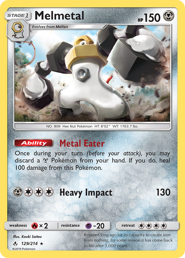 Melmetal (129/214) [Sun & Moon: Unbroken Bonds] | RetroPlay Games