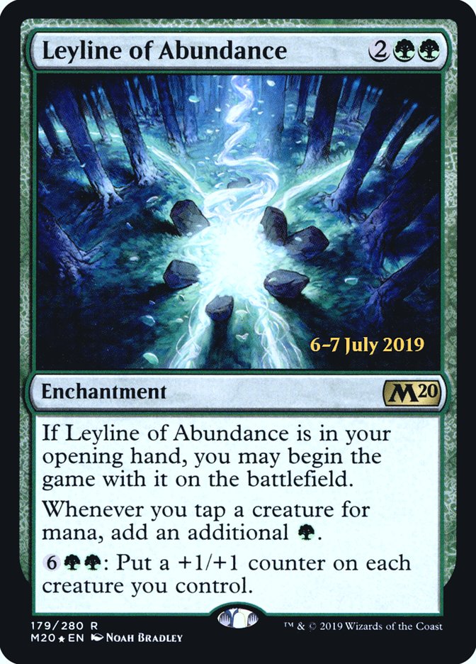 Leyline of Abundance  [Core Set 2020 Prerelease Promos] | RetroPlay Games