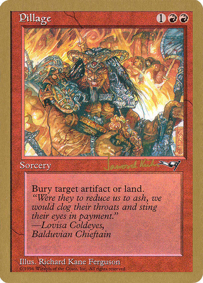 Pillage (Janosch Kuhn) [World Championship Decks 1997] | RetroPlay Games