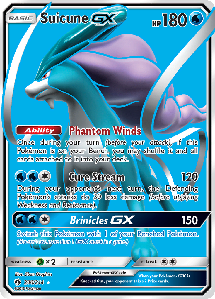 Suicune GX (200/214) [Sun & Moon: Lost Thunder] | RetroPlay Games