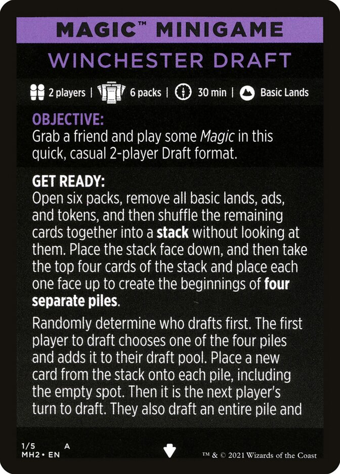 Winchester Draft (Magic Minigame) [Modern Horizons 2 Minigame] | RetroPlay Games