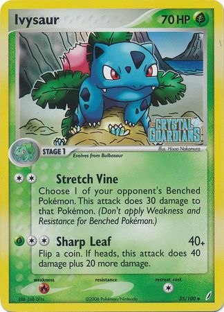 Ivysaur (35/100) (Stamped) [EX: Crystal Guardians] | RetroPlay Games