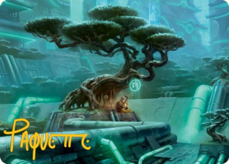 Forest Art Card (Gold-Stamped Signature) [Kamigawa: Neon Dynasty Art Series] | RetroPlay Games