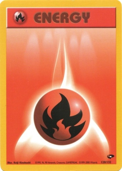 Fire Energy (128/132) [Gym Challenge Unlimited] | RetroPlay Games