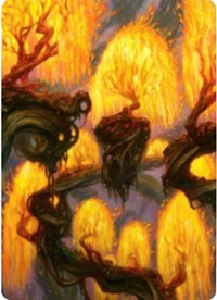 Grove of the Burnwillows Art Card [Zendikar Rising Art Series] | RetroPlay Games