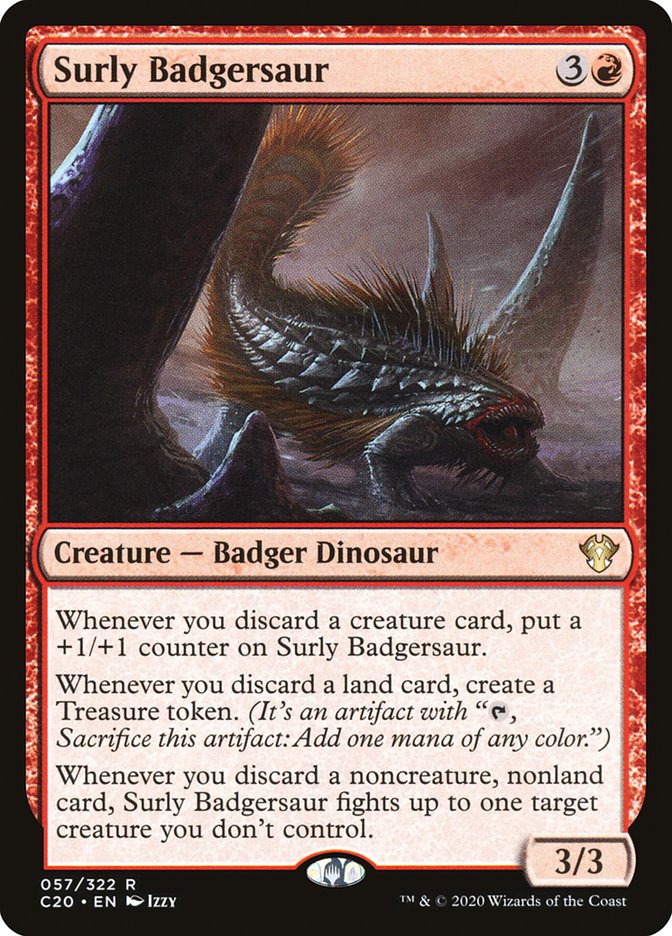 Surly Badgersaur [Commander 2020] | RetroPlay Games