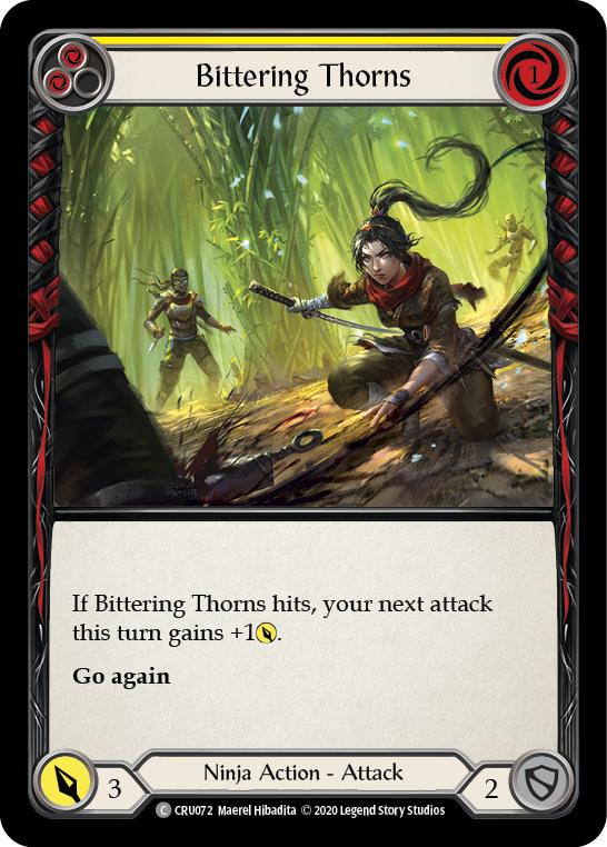 Bittering Thorns [CRU072] (Crucible of War)  1st Edition Rainbow Foil | RetroPlay Games