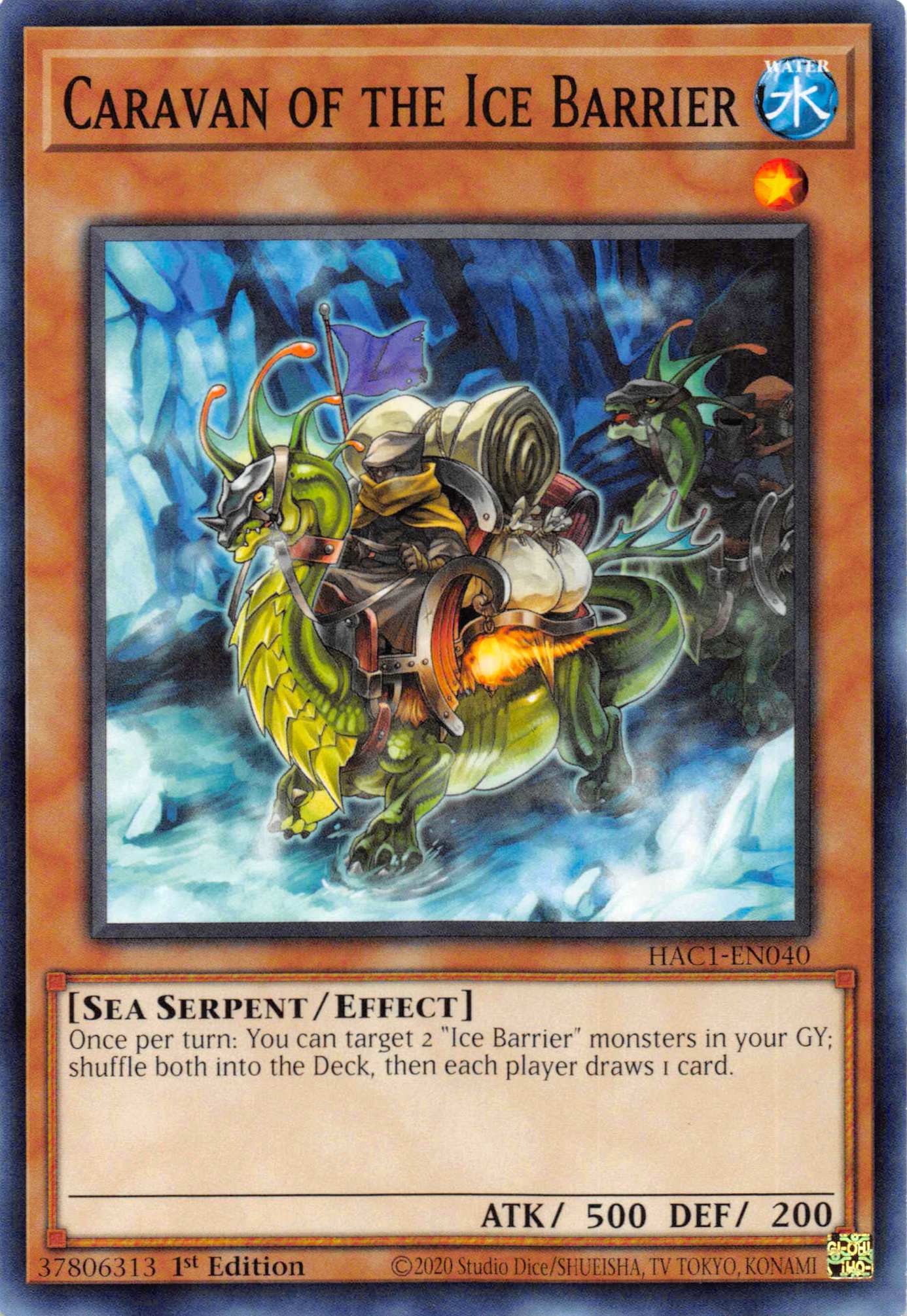 Caravan of the Ice Barrier (Duel Terminal) [HAC1-EN040] Parallel Rare | RetroPlay Games