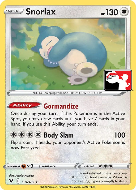 Snorlax (131/185) [Prize Pack Series One] | RetroPlay Games