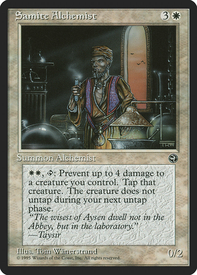Samite Alchemist (Taysir Flavor Text) [Homelands] | RetroPlay Games