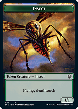 Insect // Cat Double-Sided Token [Starter Commander Decks] | RetroPlay Games