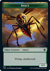 Insect // Human Warrior Double-Sided Token [Starter Commander Decks] | RetroPlay Games