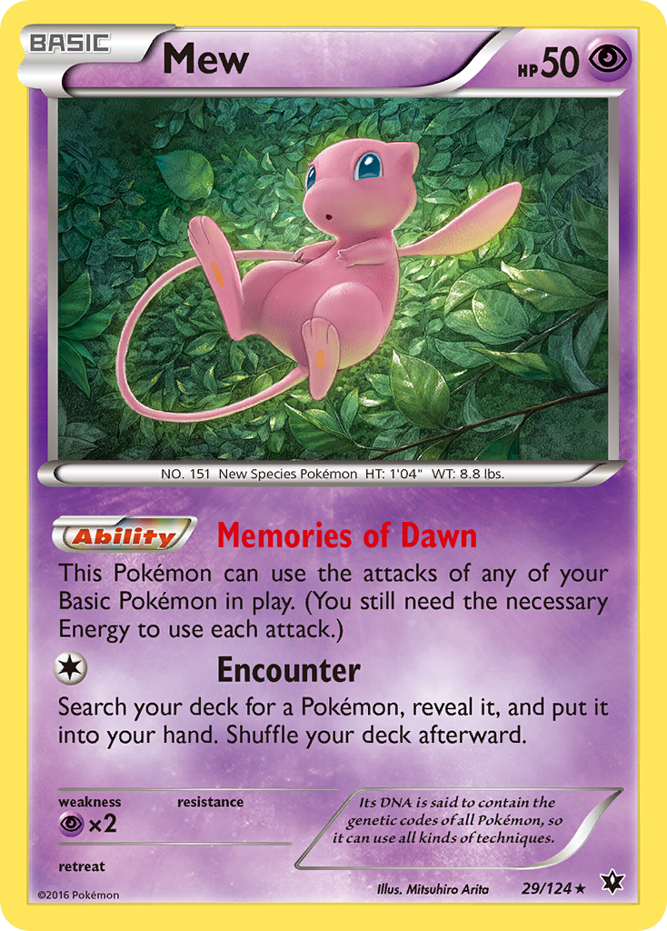 Mew (29/124) [XY: Fates Collide] | RetroPlay Games