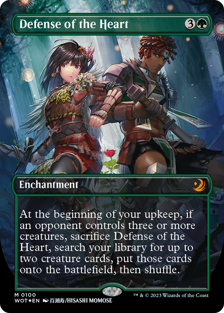 Defense of the Heart (Anime Borderless) (Confetti Foil) [Wilds of Eldraine: Enchanting Tales] | RetroPlay Games
