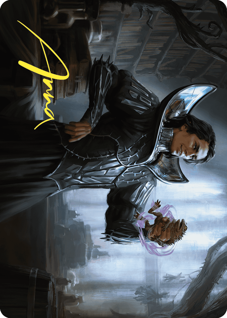 Spiteful Hexmage Art Card (Gold-Stamped Signature) [Wilds of Eldraine Art Series] | RetroPlay Games