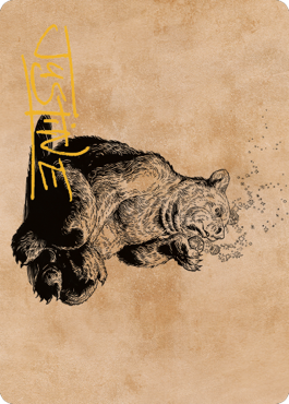 Wilson, Refined Grizzly Art Card (Gold-Stamped Signature) [Commander Legends: Battle for Baldur's Gate Art Series] | RetroPlay Games