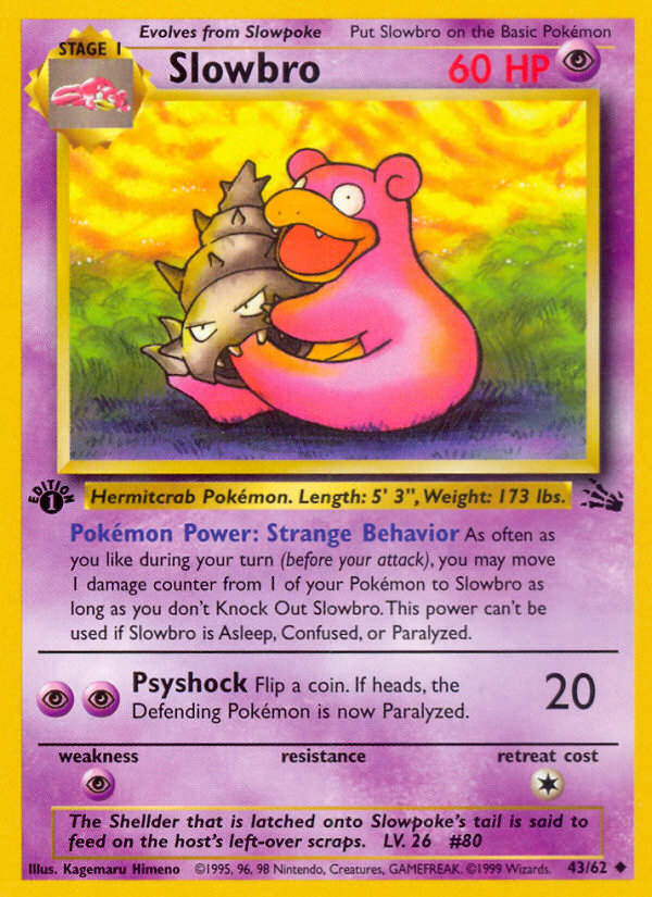 Slowbro (43/62) [Fossil 1st Edition] | RetroPlay Games