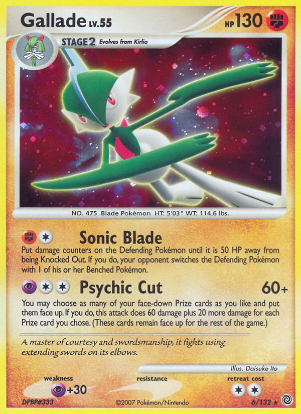 Gallade (6/132) [Diamond & Pearl: Secret Wonders] | RetroPlay Games