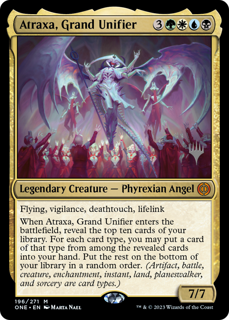 Atraxa, Grand Unifier (Promo Pack) [Phyrexia: All Will Be One Promos] | RetroPlay Games