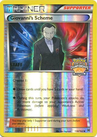 Giovanni's Scheme (138/162) (Championship Promo Staff) [XY: BREAKthrough] | RetroPlay Games