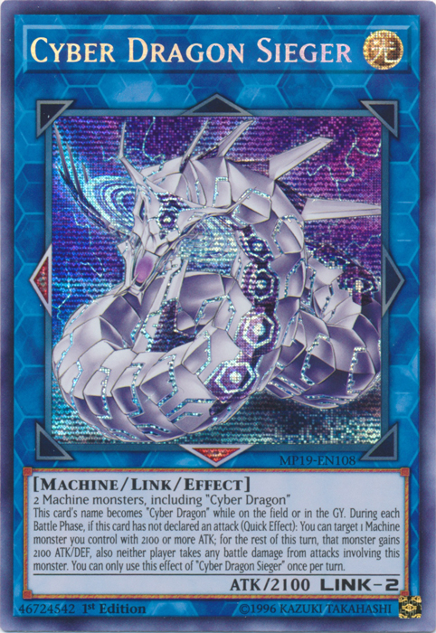 Cyber Dragon Sieger [MP19-EN108] Prismatic Secret Rare | RetroPlay Games